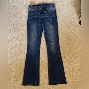American Eagle Outfitters Dark Blue Flare Jeans
